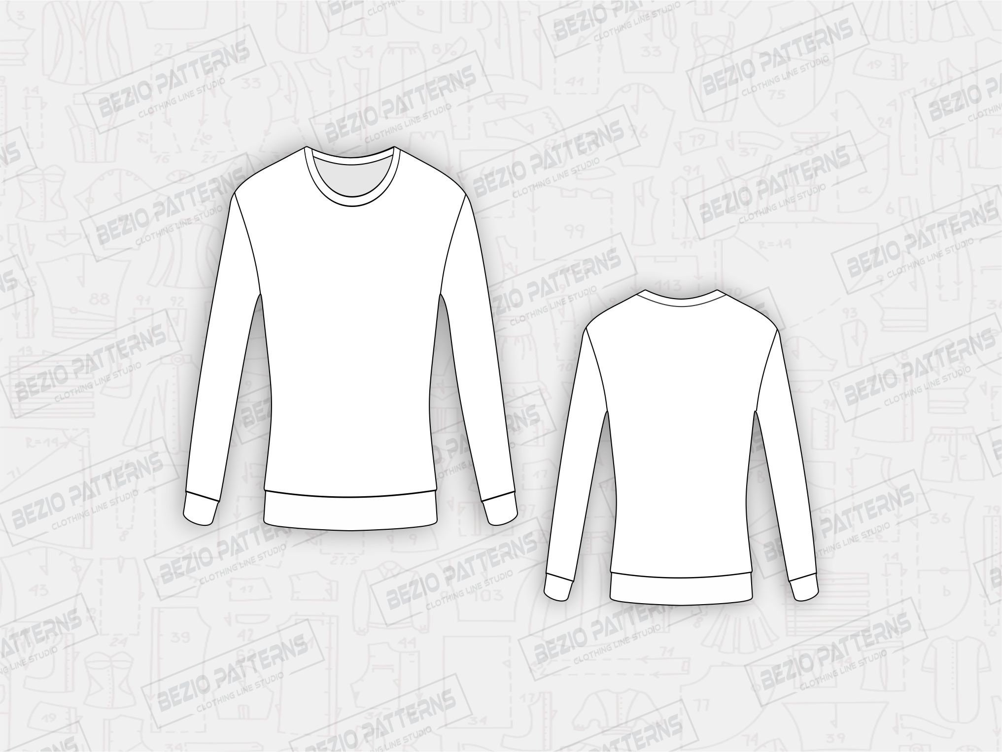 Sweatshirt Women Sewing Pattern / templates PDF Sewing | Etsy