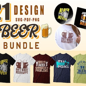 Beer Bundle design | 21 Design Bundle Sublimation Cricut, SVG, PDF, PNG Cricut print file, Beer svg bundle, Instant download