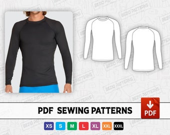 Rashguard Sewing Pattern - Etsy