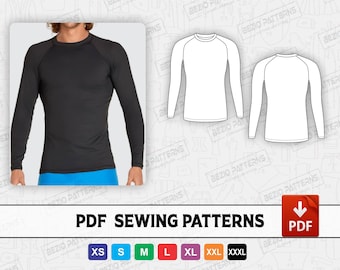 Rashguard Sewing Pattern - Etsy