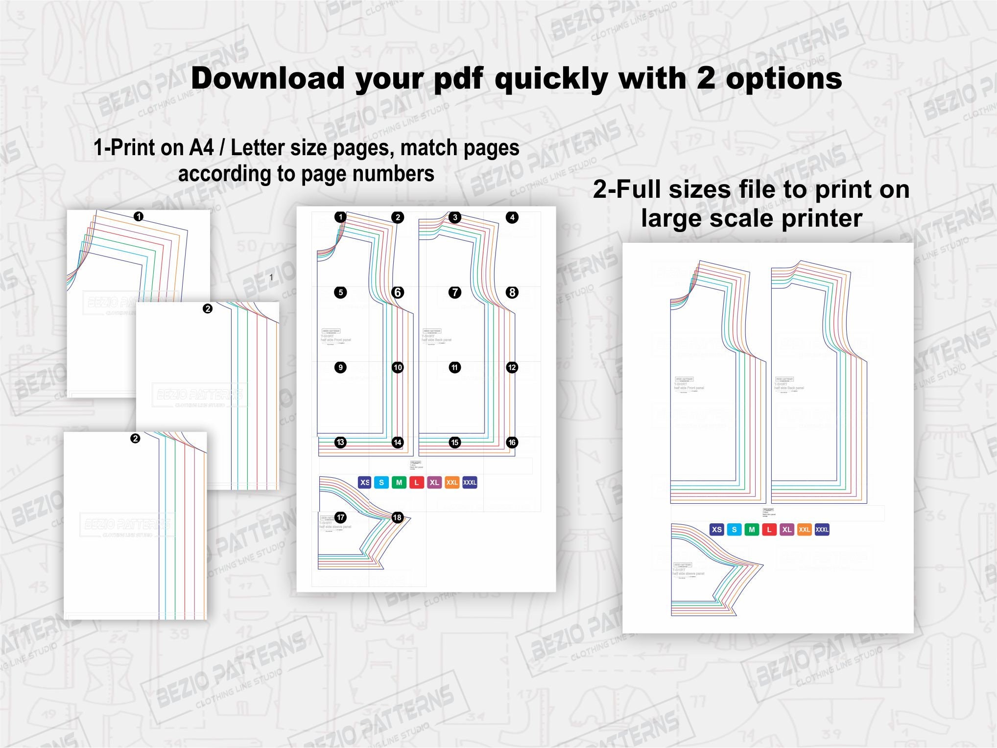 Baseball Jersey Two Button Men Sewing Pdf Patternpdf Sewing