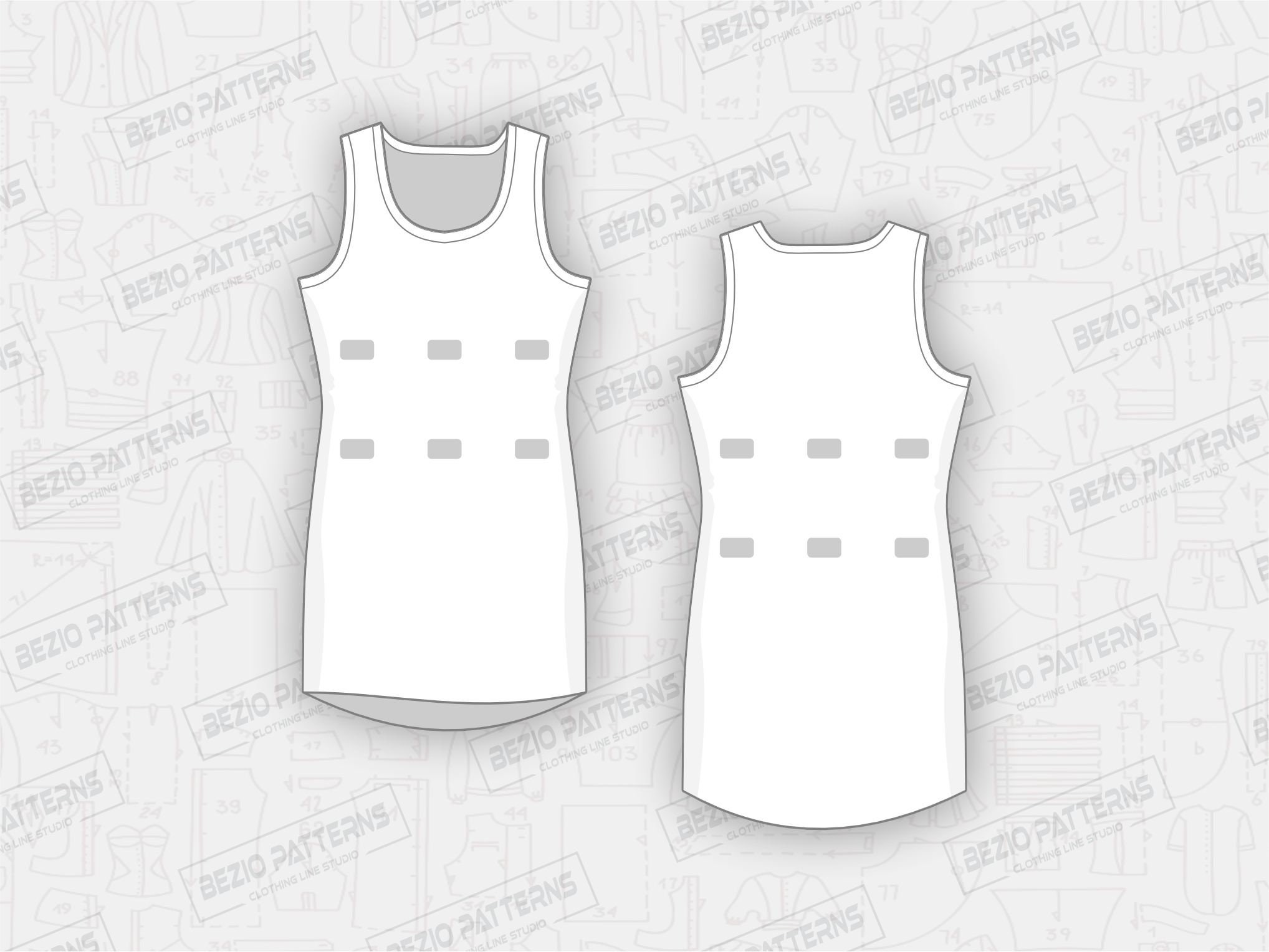 Netball Pattern Papers Net Ball Women Sewing Pattern / Templates, PDF Sewing Pattern, Net Ball ...
