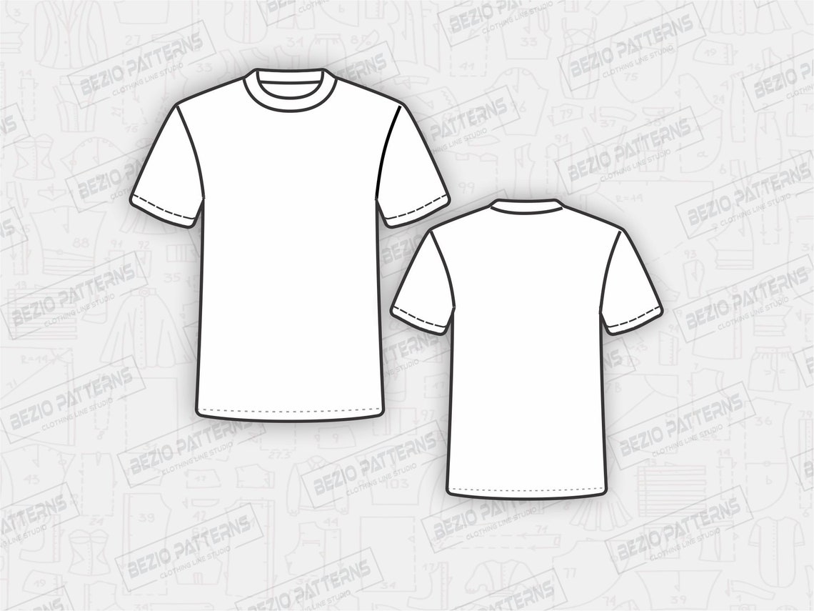 T SHIRT Men Sewing PDf Pattern/templatesPDF Sewing Etsy