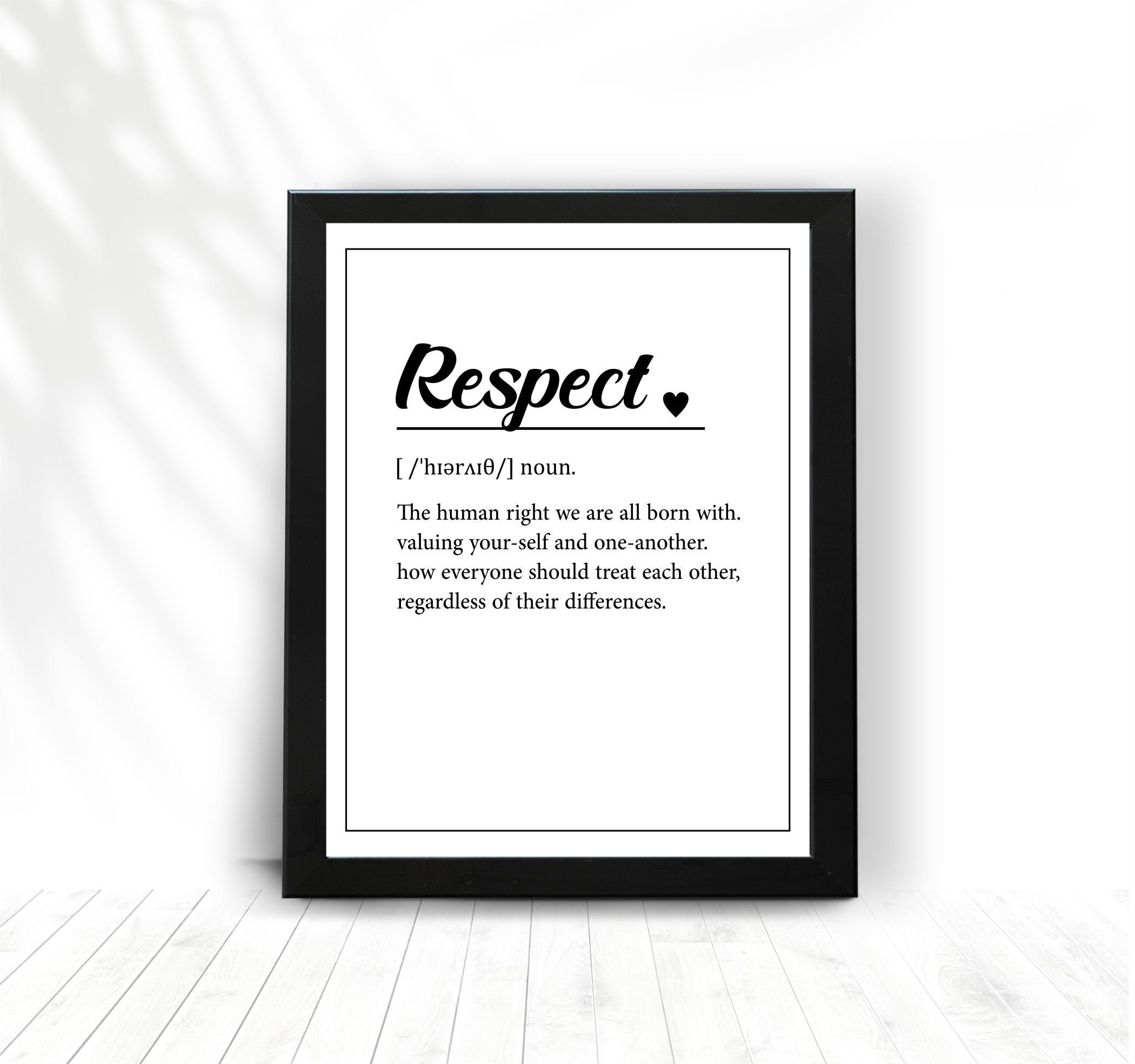 respect meaning and definition