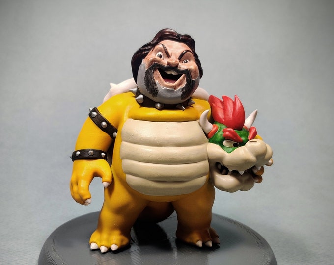 Jack Black Bowser 3D Figurine - Exclusive Super Mario Movie Collectible