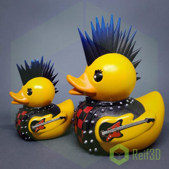 Spike Webb - the Punk Rock Duck - Handmade and Hand-painted Spike Webb - the Punk Rock Duck - Handmade and Hand-painted