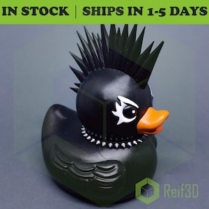 Draven - the Deathrocker Duck - Handmade and Hand-painted gift