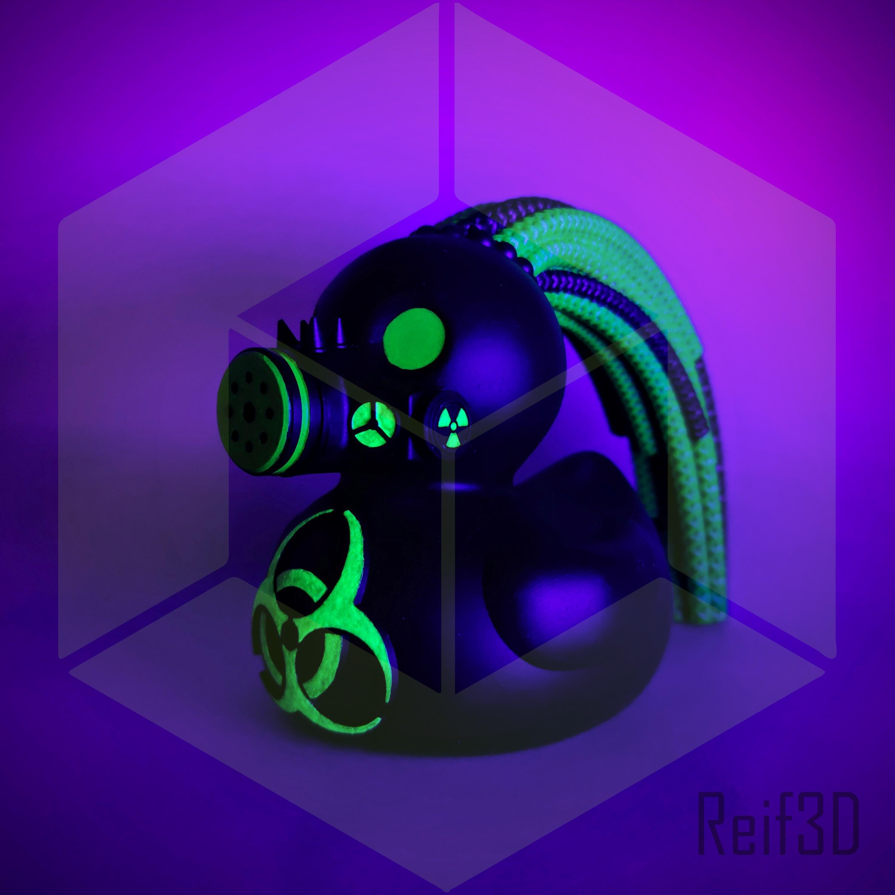 HUMAN ROBOT NEON DUCK ソフビ NEONdUCK Neonduck - NdAr-Ny9 by Human Robot