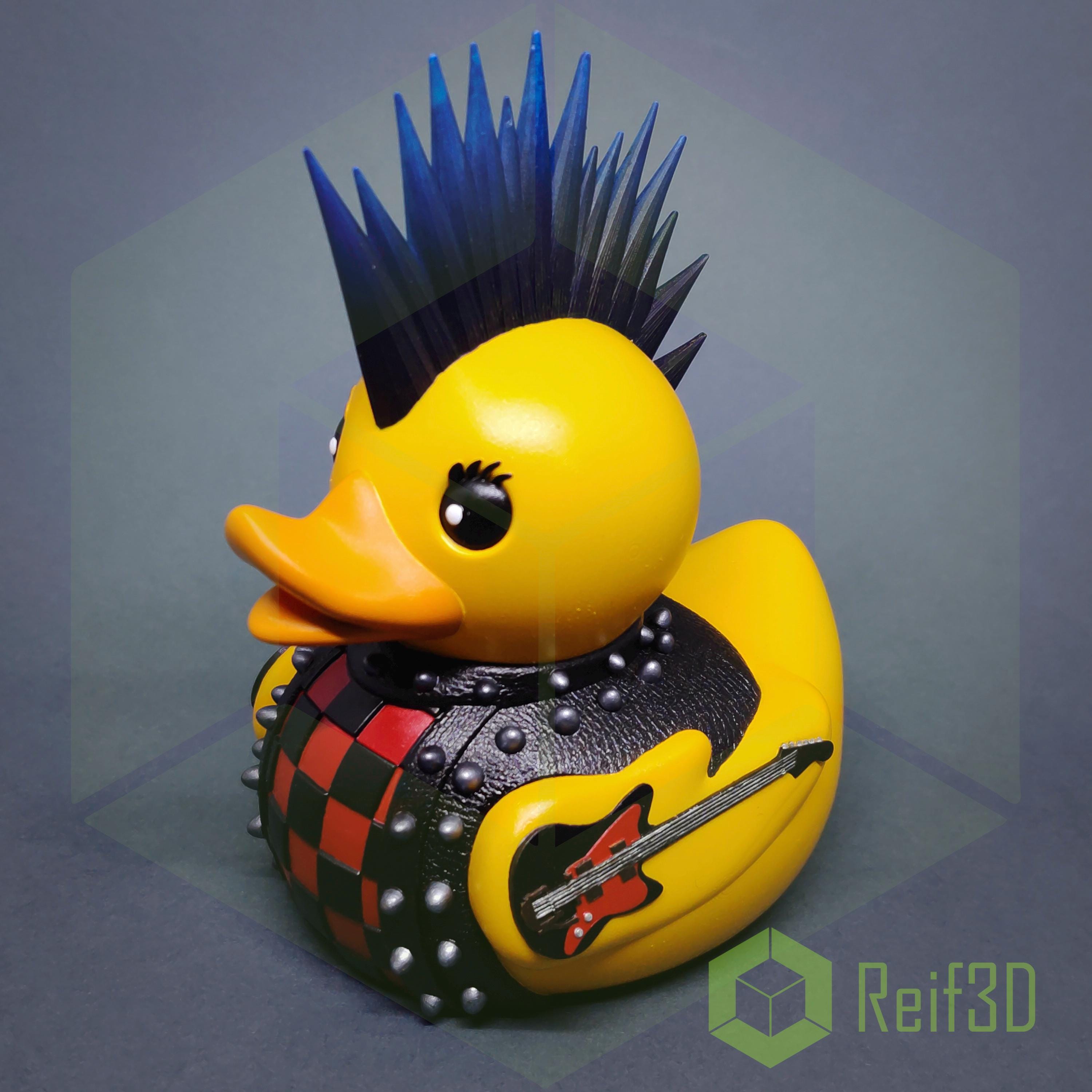 Spike Webb - the Punk Rock Duck - Handmade and Hand-painted Spike Webb - the Punk Rock Duck - Handmade and Hand-painted