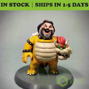 Jack Black Bowser 3D Figurine - Exclusive Super Mario Movie Collectible - Handmade and Hand-painted gift
