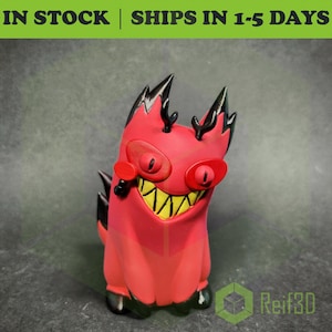 Cursed Cat Alastor - Hazbin Hotel Fan Art 3d model - Handmade and Hand-painted gift