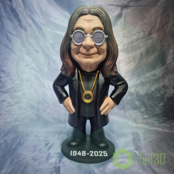 Ozzy Osbourne Figurine - Collectable 3D Printed - One Color