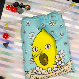 Lemon Guy Inspired Dice Bag