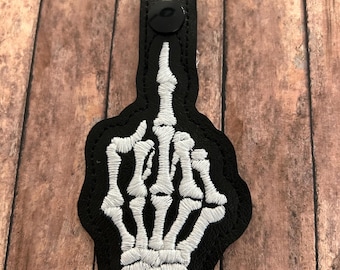 Skeletal Bag Tag/Snap Tab/Keychain