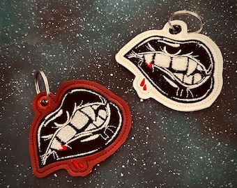Vampy Lips Bag Tag/Keychain