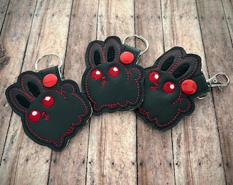 Demon Bunny Bag Tag/Snap Tab/Keychain