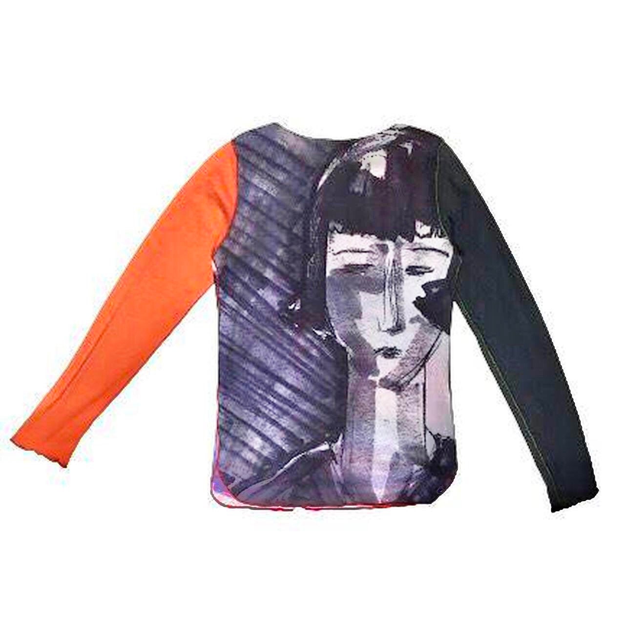 Cop Copine Mesh Top Lady Drawing Etsy Australia