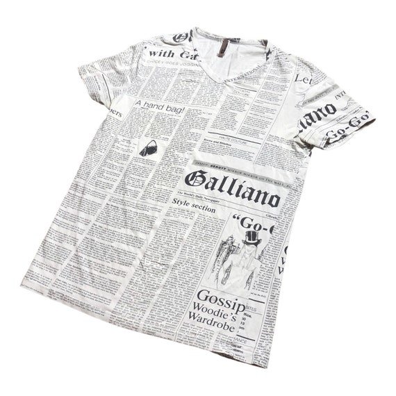 The Galliano Gazette Newspaper Tee - image 2