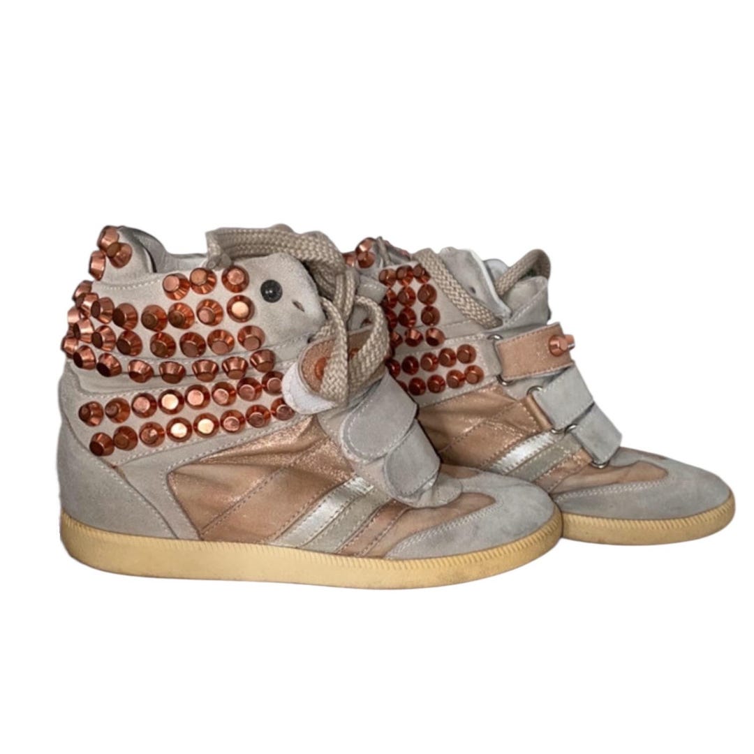 The Studded Wedge Sneakers