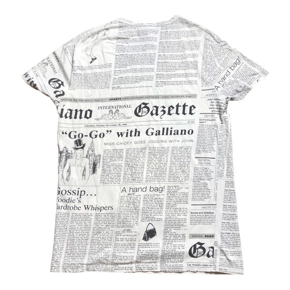 The Galliano Gazette Newspaper Tee - image 3