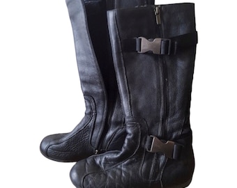 PUMA Archive First Round Boxing Boots Vintage High Knee Shoes 90s