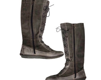 The Art Company High Knee Laced Flat Boots