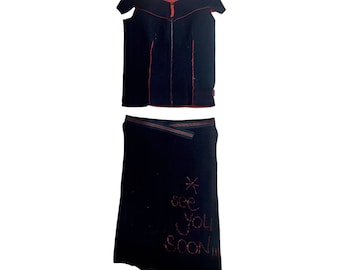 Conjunto de lã &quot;Até breve&quot; da Cop Copine