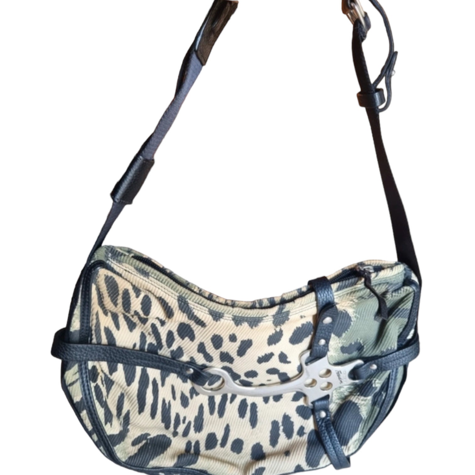 Sac Vintage Roberto Cavalli Freedom - Multicolore, Motif Lézard - Occasion Bon état