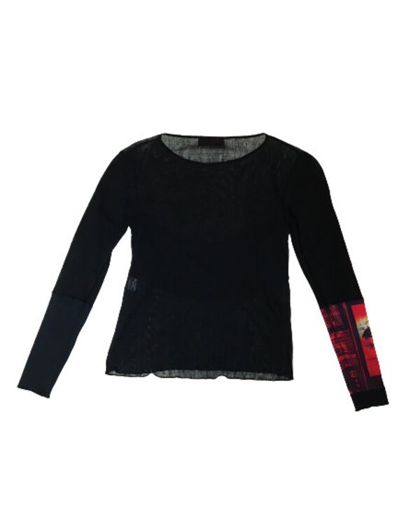 Cop Copine Mesh Top Floral Barcode - Etsy