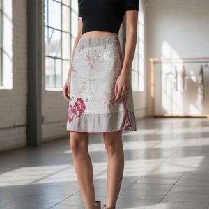 The Cop Copine Neutral Flower Skirt