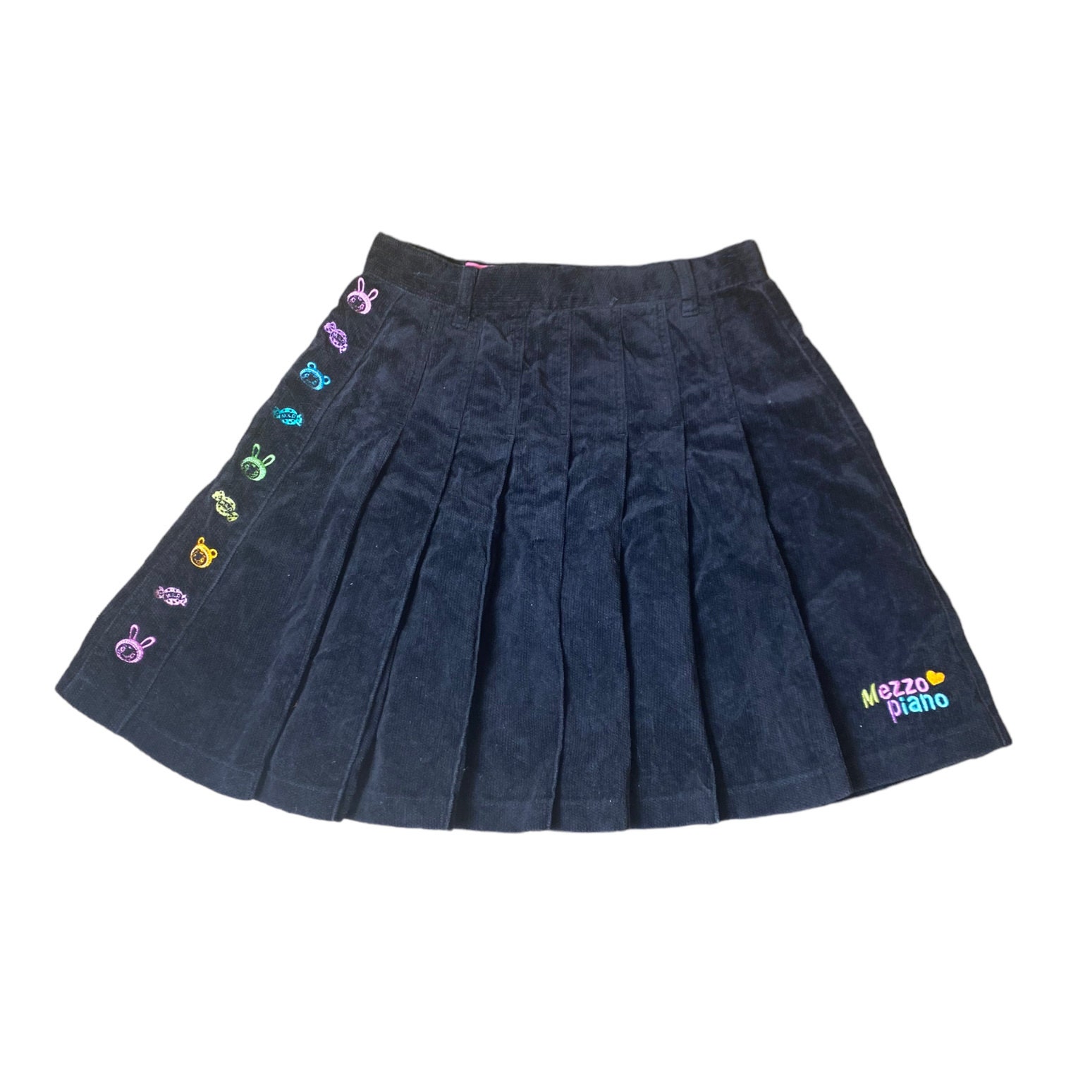 Japanese Mezzo Piano Pleated Velvet Skirt - Etsy