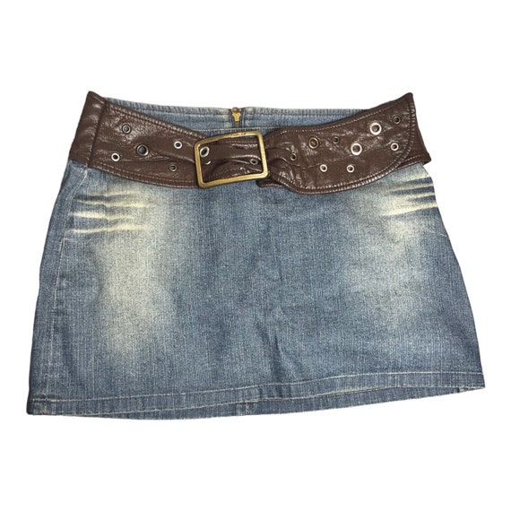 The Miss Sixty Belted Mini Skirt - Etsy