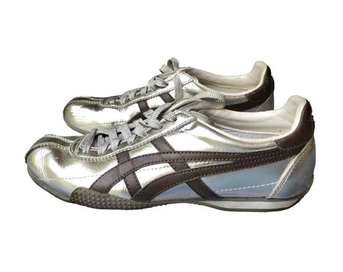The Onitsuka Tiger Silver Chrome Mexico 66 Sneakers - Etsy