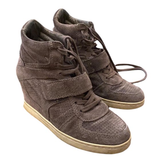 靴 Ash Isabel Marant Style Suede Wedge Snk The ASH Wedge Heel Sneakers - Etsy
