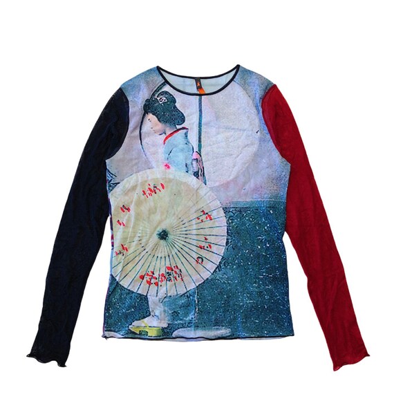Cop Copine Mesh Top Geisha Umbrella - Etsy