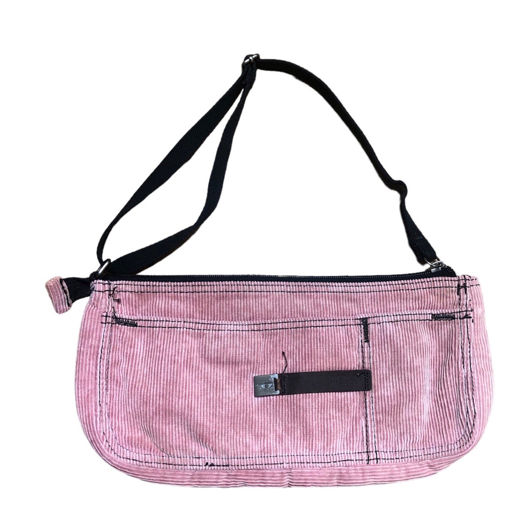 美品】DIESEL ディーゼル ナイロン トート ショルダーバッグ ピンク