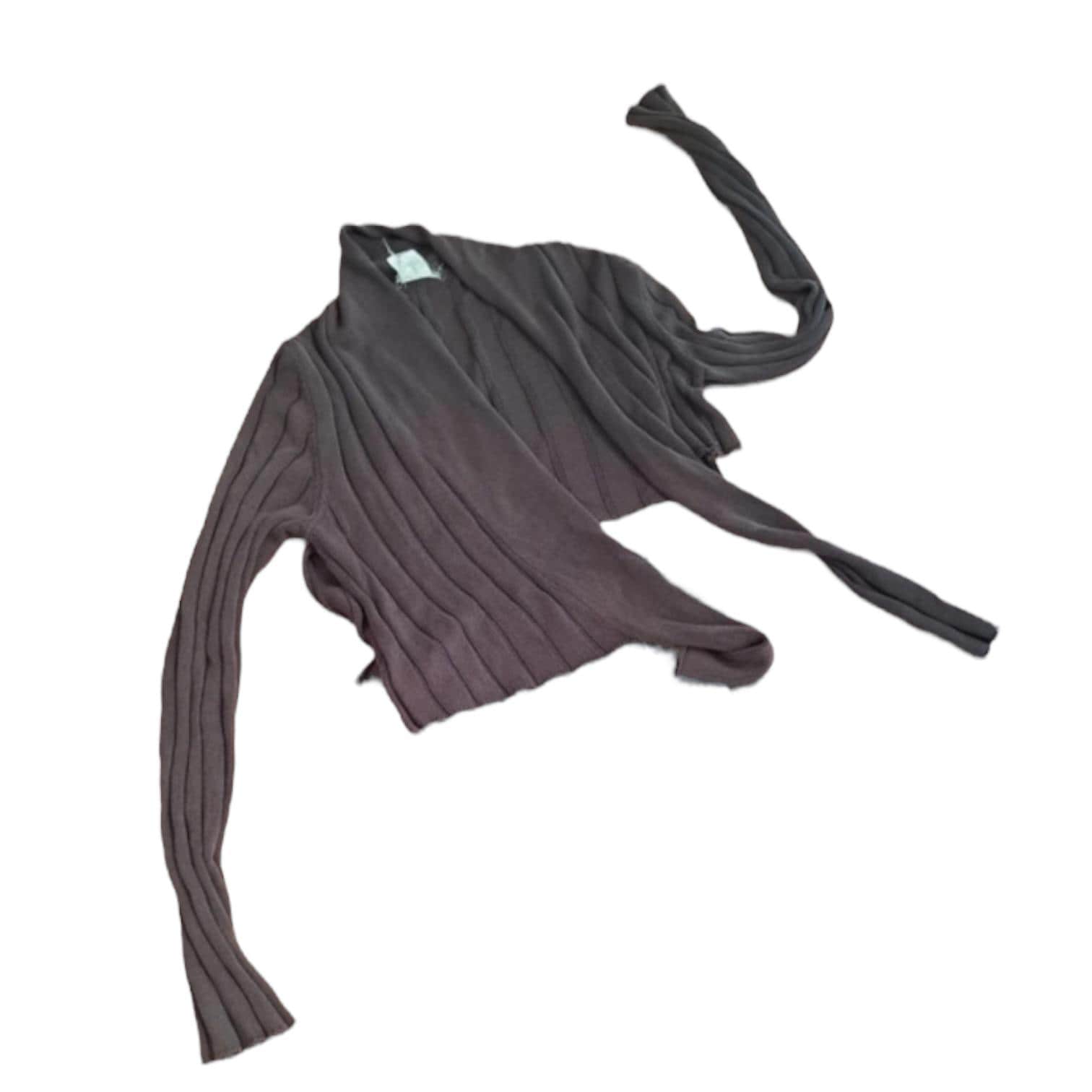 Die Sarah Pacini Gestricktes Asymmetrisches Oberteil zum Binden