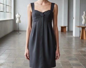 Cop Copine Archive Dress 90s French Designer Viscose Avant Garde