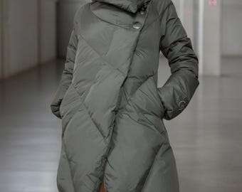 Vintage Cop Copine Asymmetrical Puffer Jacket - Etsy