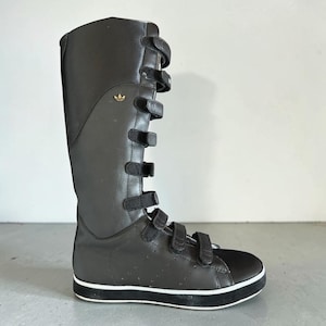 Buty bokserskie Adidas High Knee Flat Sole Multi Scratch
