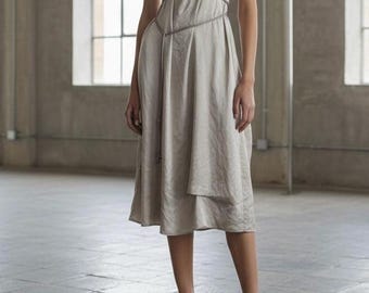 Cop Copine Archive Dress 90s French Designer Viscose Avant Garde