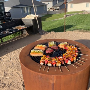 Corten Grilling Fire Pit