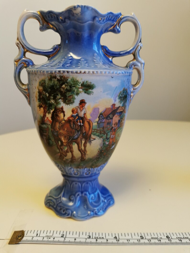 Ceramic Mantle Vase Made in England 1920s .186F REG N0 675607 Etsy