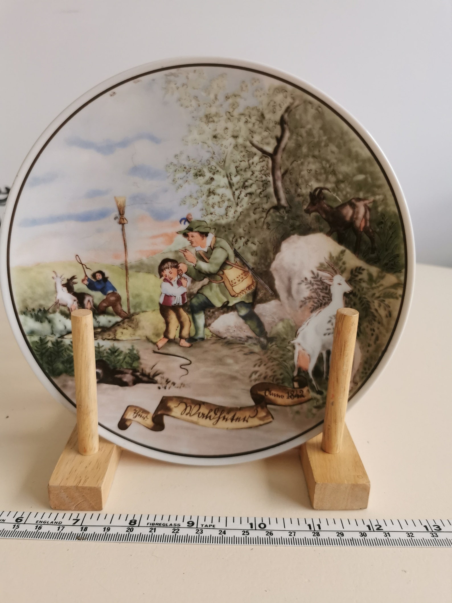 Set of 6 LICHTE Fine China Wall Plates Everyday Scenes From Etsy