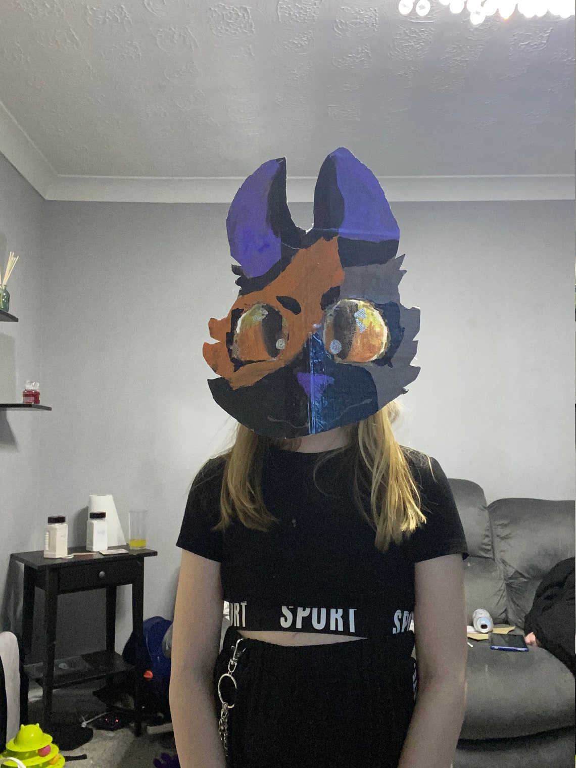 Custom cardboard mask read desc Etsy