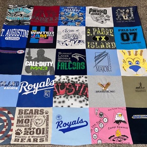 Adult T-shirt Blankets (custom listing)