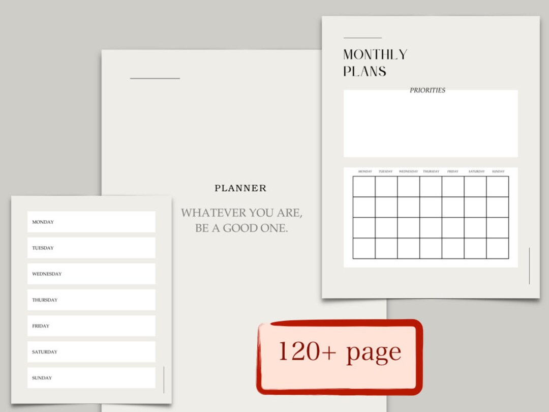 Productivity Planner Printable Ultimate Life Journal Binder - Etsy