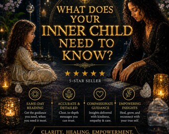 Inner Child Healing Reading, Discover Past Wounds, Heal Hidden Fears, Detailed Insight