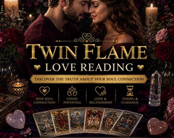 Twin Flame Tarot Reading, Soulmate Connection and Separation Guidance