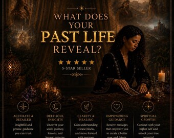 Past Life Psychic Reading, Discover Karmic Soul History, Unlock Hidden Lessons, Detailed Life Guidance